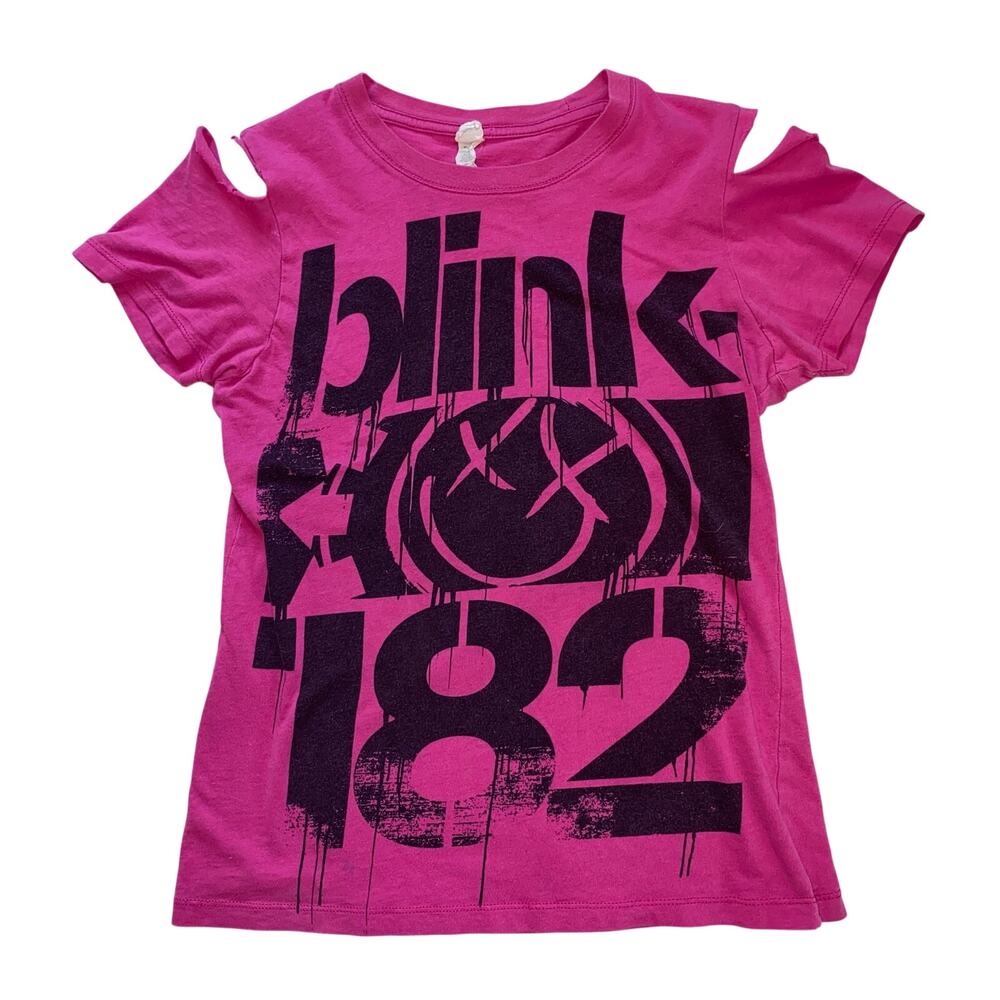Blink 182 VTG Star Tee, 100% Cotton, Cut-Out Shoulders * Read Description